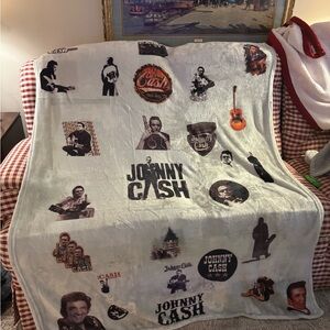 Johnny Cash Themed Blanket